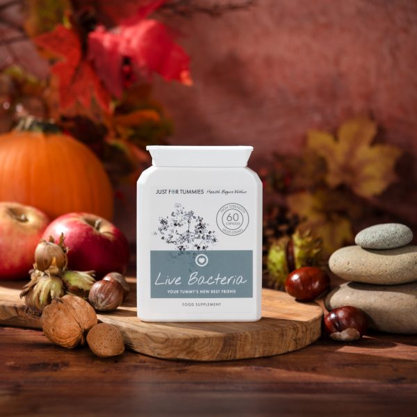 Live Bacteria Probiotic Capsules for IBS and Bloating