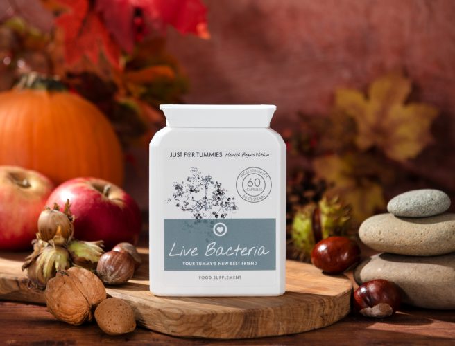 Live Bacteria Probiotic Capsules for IBS and Bloating