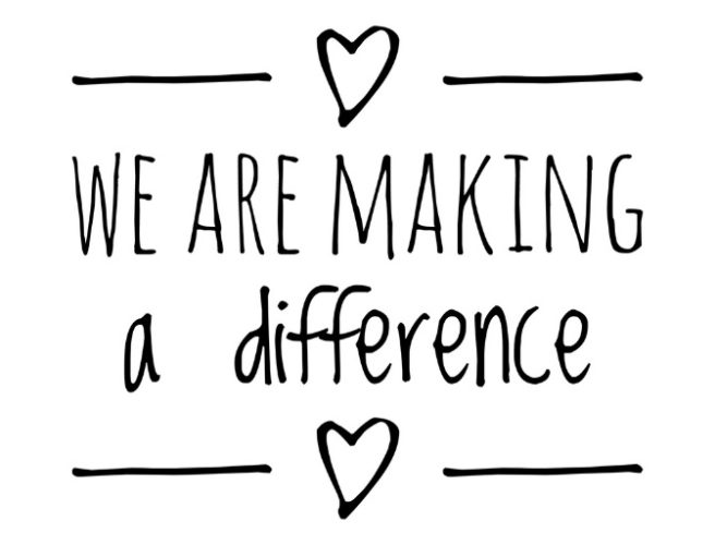 We are making a difference