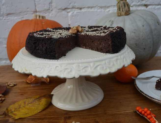 Pumpkin Chocolate Fudge Brownie