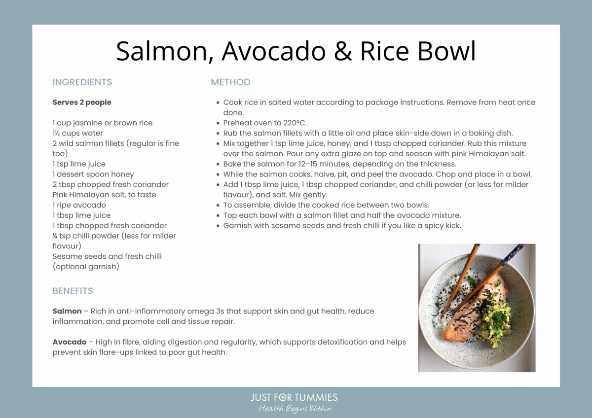 Salmon Avocado Rice Bowl