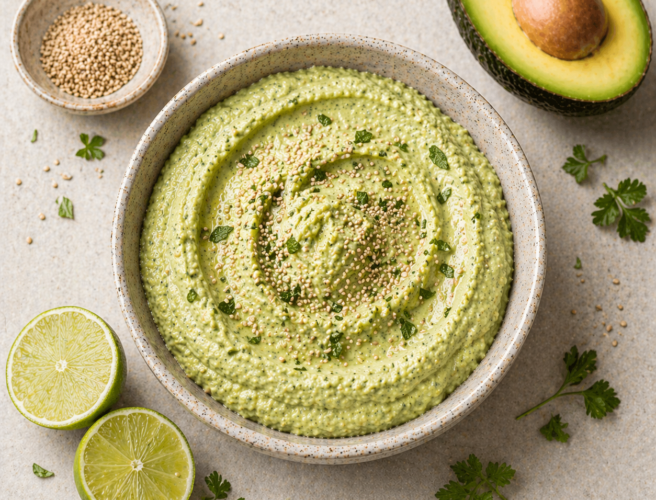 Smooth Avocado and Quark Dip