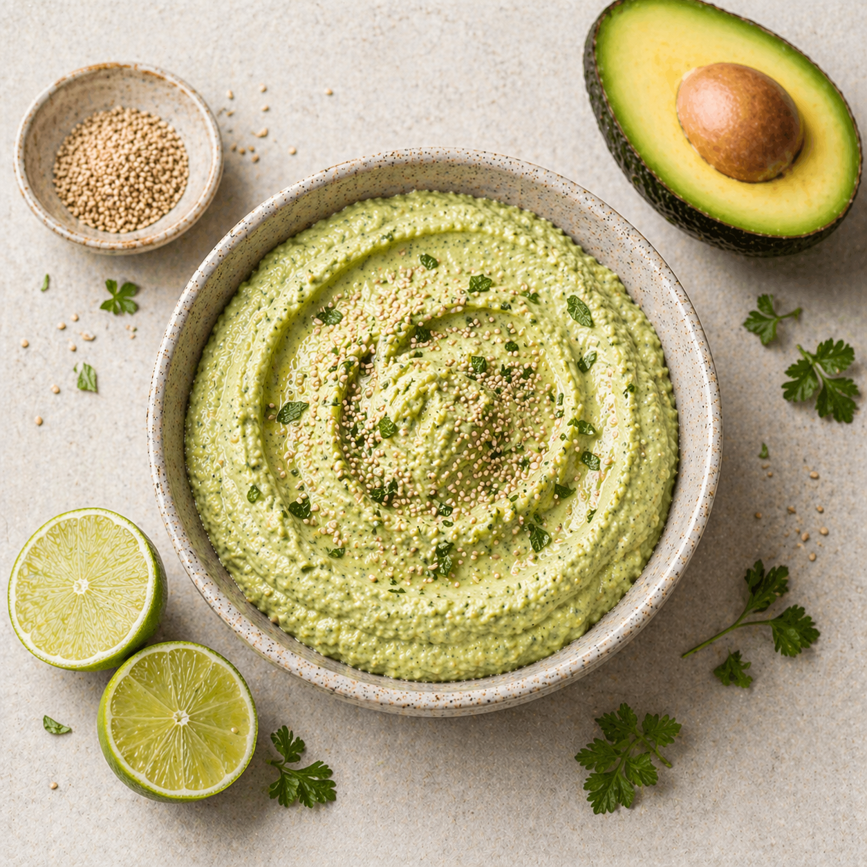 Smooth Avocado and Quark Dip
