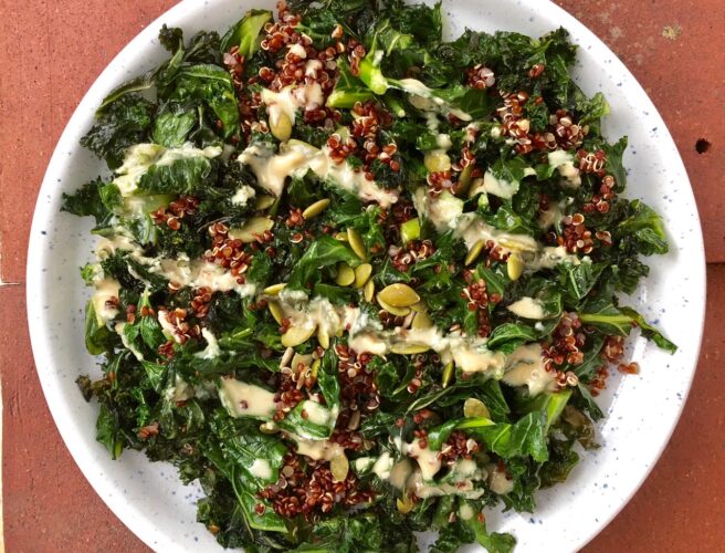 quinoa and kale bowl